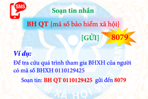 Tự tra cứu thông tin hưởng BHXH, BHYT bằng tin nhắn di động