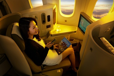 Bất ngờ về độ “sang chảnh” khi đi máy bay hạng thương gia nội địa