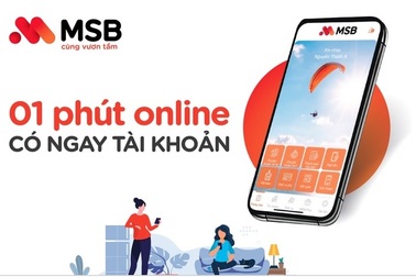 Mở tài khoản ngân hàng siêu tốc trong 1 phút