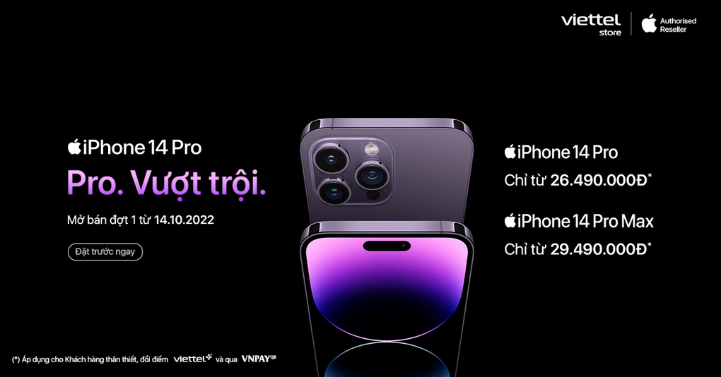 Loạt ưu đãi lớn khi đặt trước iPhone 14 tại Viettel Store - 1 Loạt ưu đãi lớn khi đặt trước iPhone 14 tại Viettel Store - 1