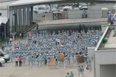 Đình công, một nữ công nhân bị đánh nhập viện?