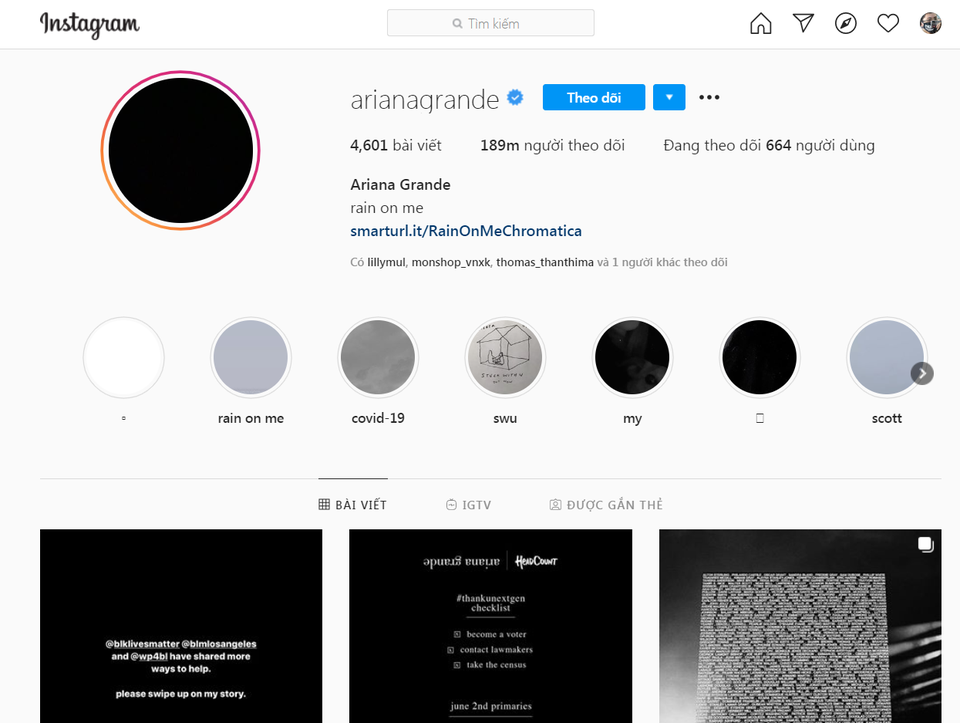 Facebook, Instagram tràn ngập màu đen trong ngày “Blackout Tuesday” - 1 Facebook, Instagram tràn ngập màu đen trong ngày “Blackout Tuesday” - 1