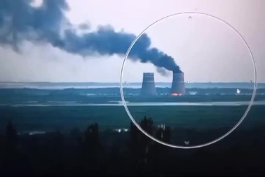 Cháy tại nhà máy hạt nhân ở Ukraine