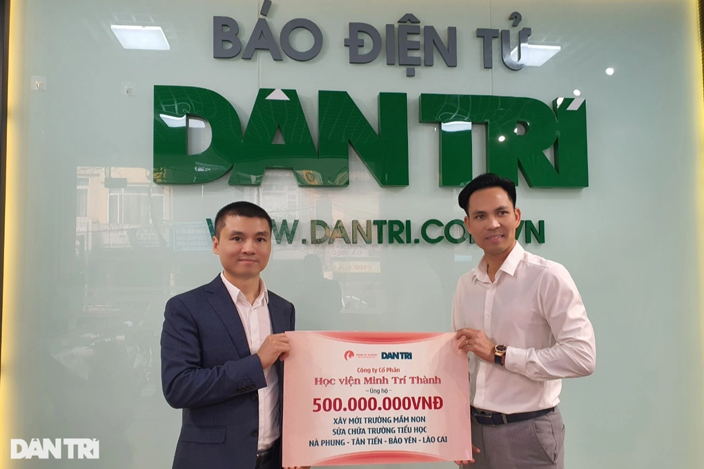 Học viện Minh Trí Thành ủng hộ 500 triệu đồng xây trường cho học sinh - 1 Học viện Minh Trí Thành ủng hộ 500 triệu đồng xây trường cho học sinh - 1