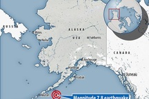 Động đất 7,8 độ Richter ở Alaska, Mỹ cảnh báo sóng thần