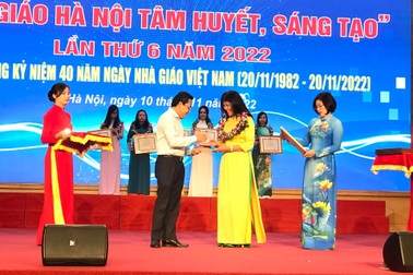 Hà Nội: 40 nhà giáo đoạt giải "Nhà giáo tâm huyết sáng tạo lần 6"
