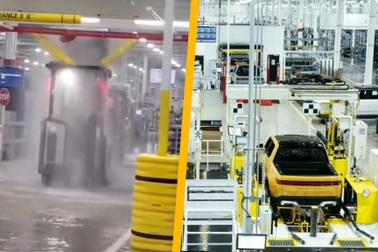 Lái xe nâng bất cẩn, cả nhà máy xe điện ngập nước, phải dừng hoạt động