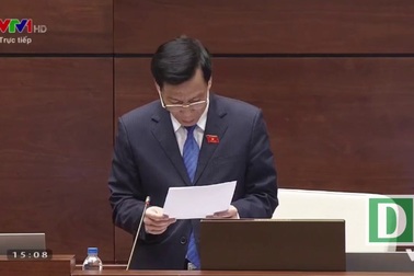 Bộ trưởng Nguyễn Ngọc Thiện trả lời chất vấn trước Quốc hội