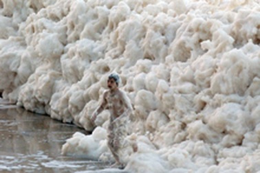 Chùm ảnh: Hiện tượng lạ trên bãi biển Australia