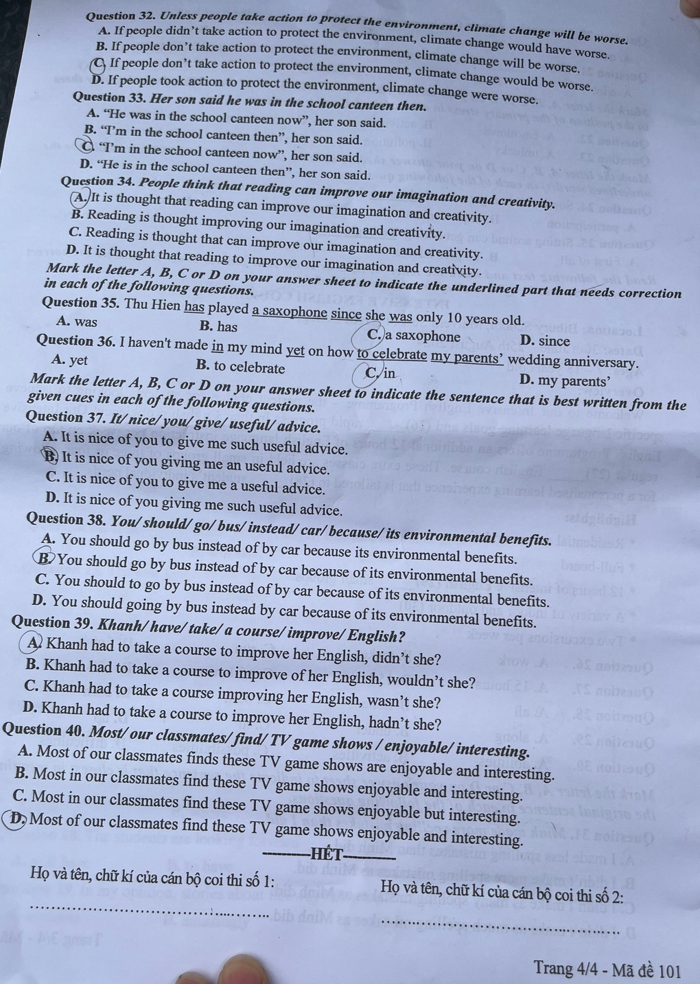 Mặt trái thiết bị điện tử với giới trẻ vào đề tiếng Anh thi lớp 10 ở Hà Nội - 4 Mặt trái thiết bị điện tử với giới trẻ vào đề tiếng Anh thi lớp 10 ở Hà Nội - 4