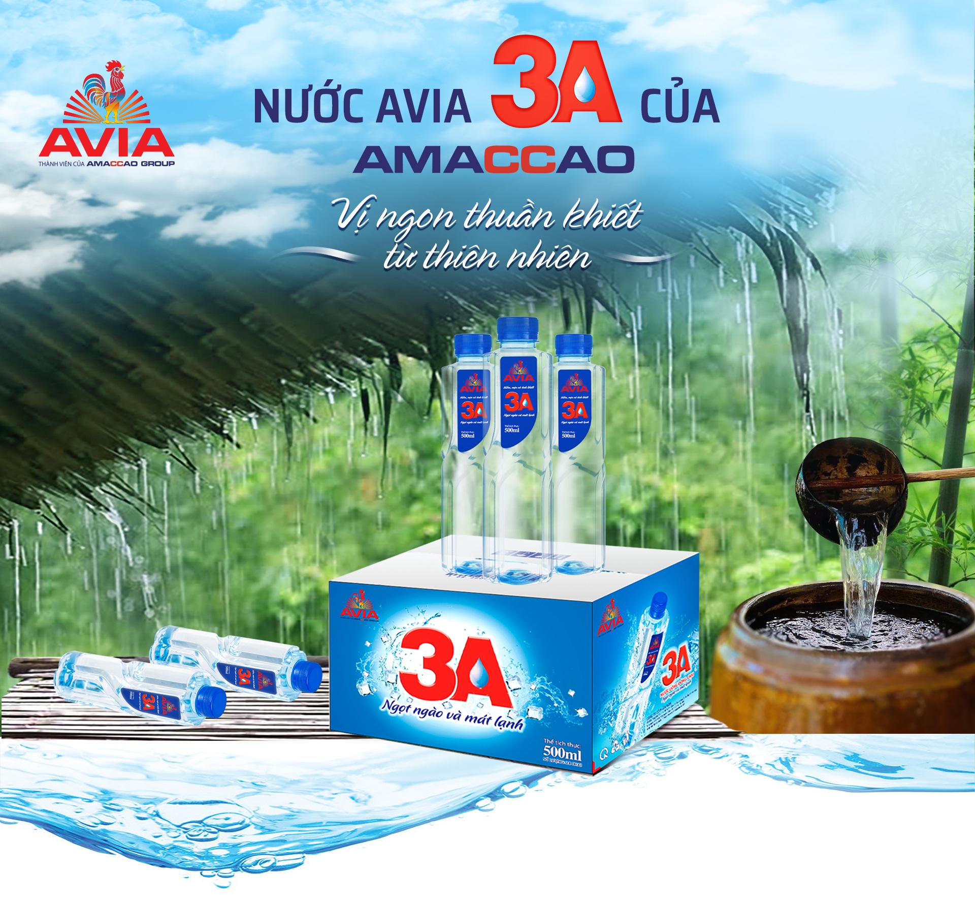 Nước AVIA 3A của Amaccao: Vị ngon thuần khiết từ thiên nhiên