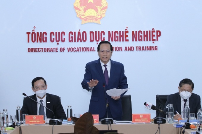 Bộ trưởng Bộ LĐ-TB&XH Đào Ngọc Dung phát biểu chỉ đạo tại hội nghị