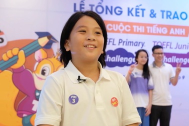 Nam sinh 9 tuổi giành giải Nhất quốc gia cuộc thi TOEFL với điểm tuyệt đối