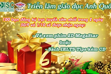 Đăng ký dự triển lãm nhận vé xem phim Megastar hoặc sách IELTS