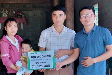 Gia đình có con trai bại não được hỗ trợ hơn 150 triệu đồng