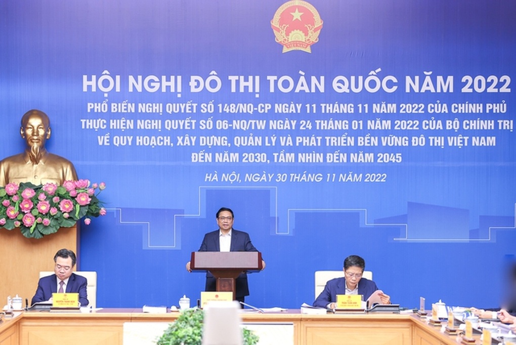 Thủ tướng đang chủ trì hội nghị đô thị toàn quốc - 1 Thủ tướng đang chủ trì hội nghị đô thị toàn quốc - 1