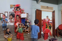 8 em nhỏ múa lân dạo suốt 3 đêm, kiếm tiền gửi đồng bào vùng lũ miền Bắc