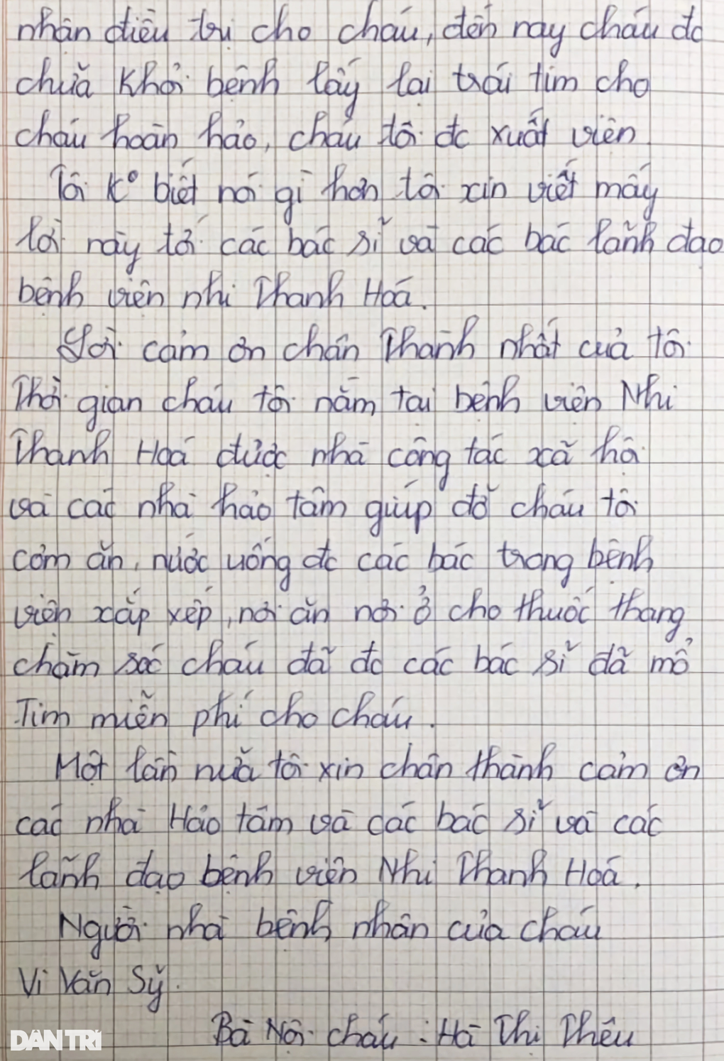 Xúc động lá thư bà nội nghèo cảm ơn bác sĩ phục hồi tim lỗi nhịp cho cháu - 2 Xúc động lá thư bà nội nghèo cảm ơn bác sĩ phục hồi tim lỗi nhịp cho cháu - 2