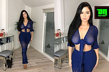 Demi Rose diện trang phục xuyên thấu