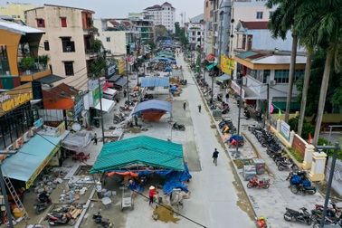 Cận cảnh tuyến phố đi bộ sắp hoàn thành ở Huế