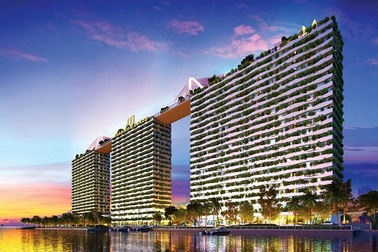 Hợp long cầu dây văng Dự án Diamond Lotus Riverside