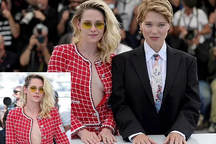 Kristen Stewart mặc áo không nội y dự Liên hoan phim Cannes