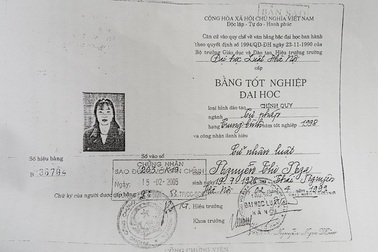 Vụ thẩm phán dùng bằng giả: ĐH Luật Hà Nội “bác” đề nghị phục hồi bằng cử nhân luật