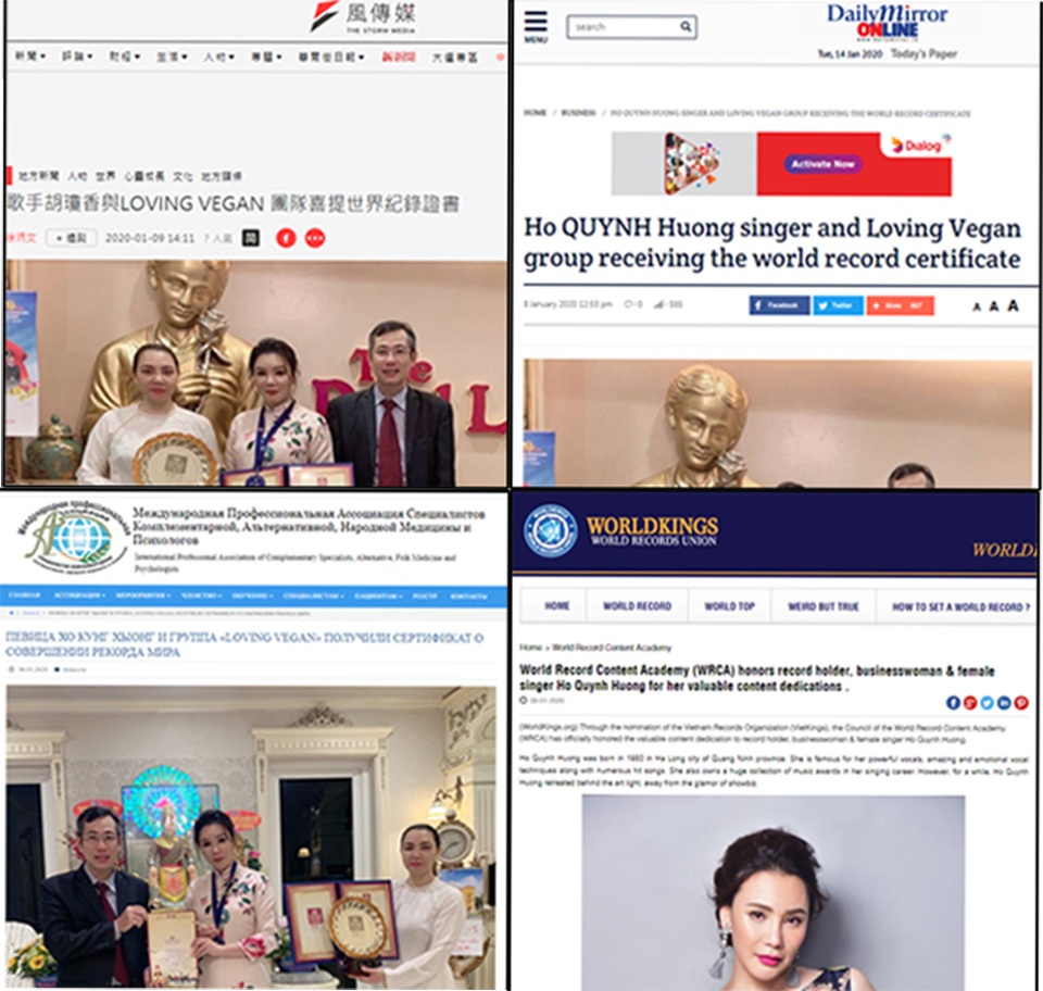 Báo quốc tế đưa tin Hồ Quỳnh Hương đạt kỷ lục thế giới - 1 Báo quốc tế đưa tin Hồ Quỳnh Hương đạt kỷ lục thế giới - 1