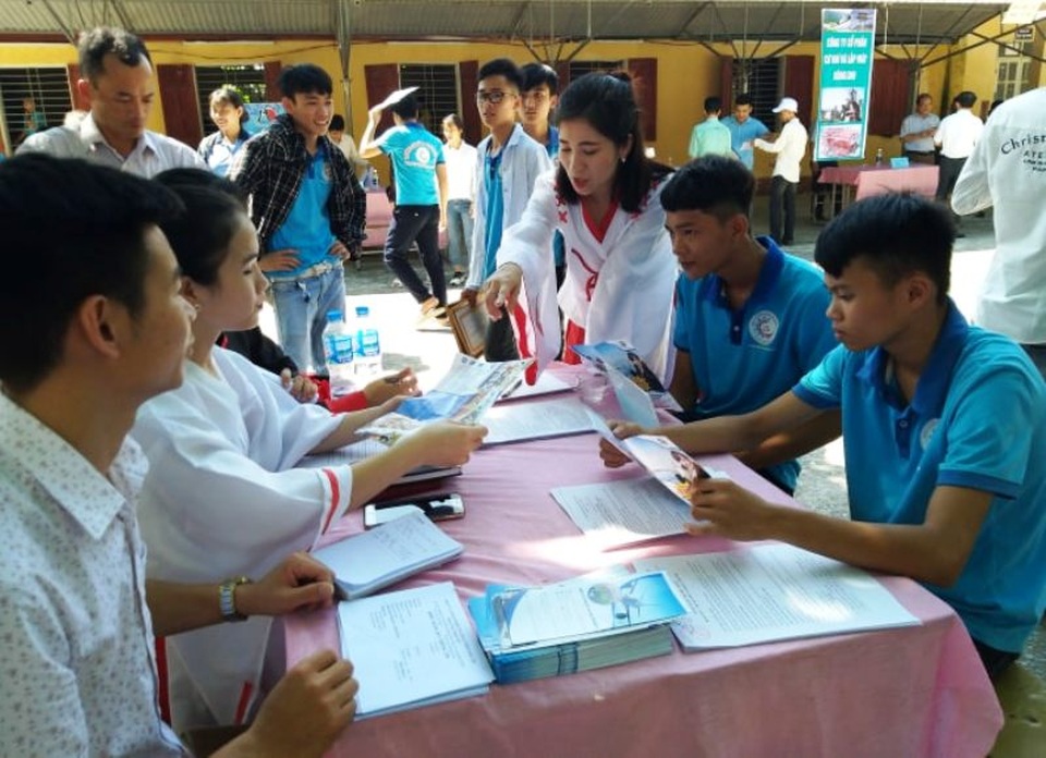 Tư vấn hướng nghiệp tới 375.000 học sinh các trường THPT, THCS - 1 Tư vấn hướng nghiệp tới 375.000 học sinh các trường THPT, THCS - 1