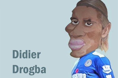Chùm ảnh biếm họa Didier Drogba: "Voi rừng châu Phi"
