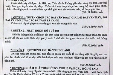 Hiệu trưởng đi vắng, nhân viên bán sách “lén” vào trường?