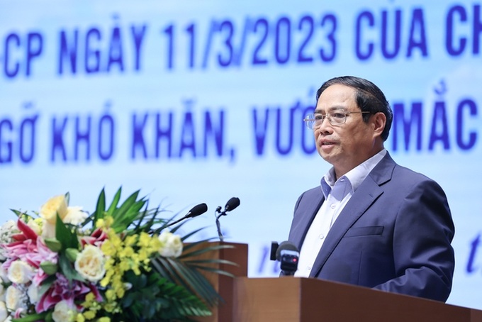 Thủ tướng Phạm Minh Chính phát biểu tại hội nghị