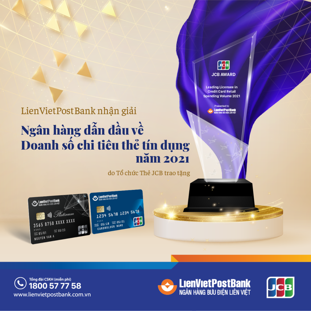 LienVietPostBank được vinh danh 5 hạng mục của tổ chức thẻ quốc tế - 1 LienVietPostBank được vinh danh 5 hạng mục của tổ chức thẻ quốc tế - 1