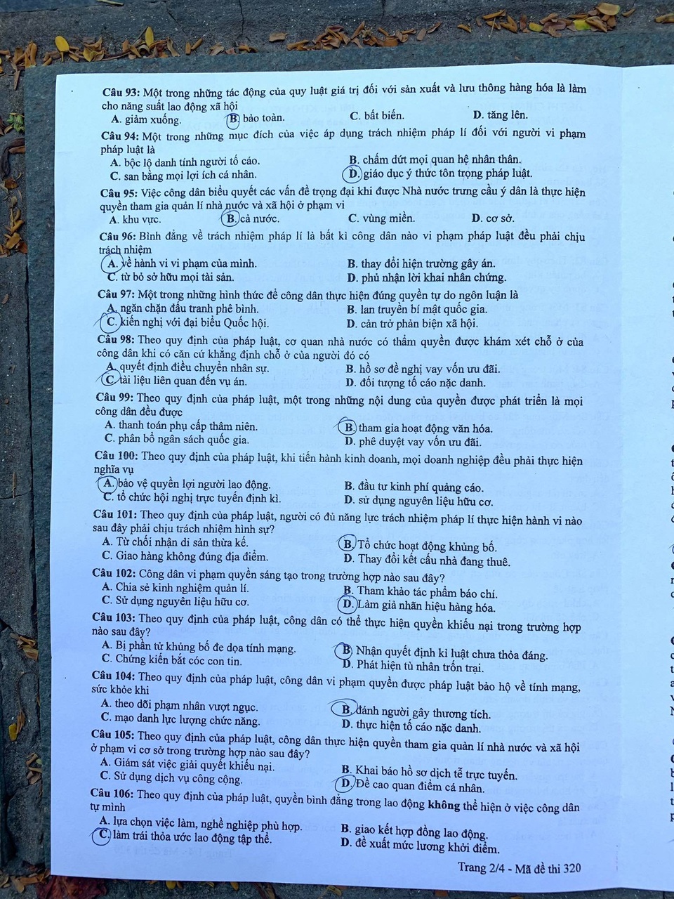 Gợi ý đáp án môn Giáo dục công dân: Thí sinh tự tin gặt điểm cao - 12 Gợi ý đáp án môn Giáo dục công dân: Thí sinh tự tin gặt điểm cao - 12