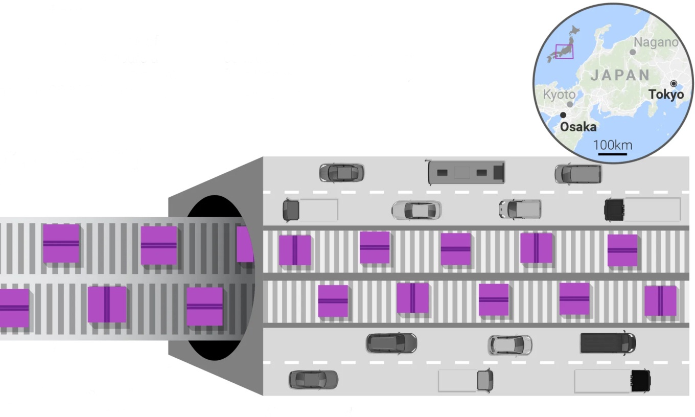 Thiếu tài xế, Nhật Bản có thể làm băng tải dài 500km để vận chuyển hàng