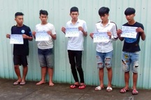 Tạm giữ 6 đối tượng nghi dùng dao khống chế, cướp tài sản người đi đường