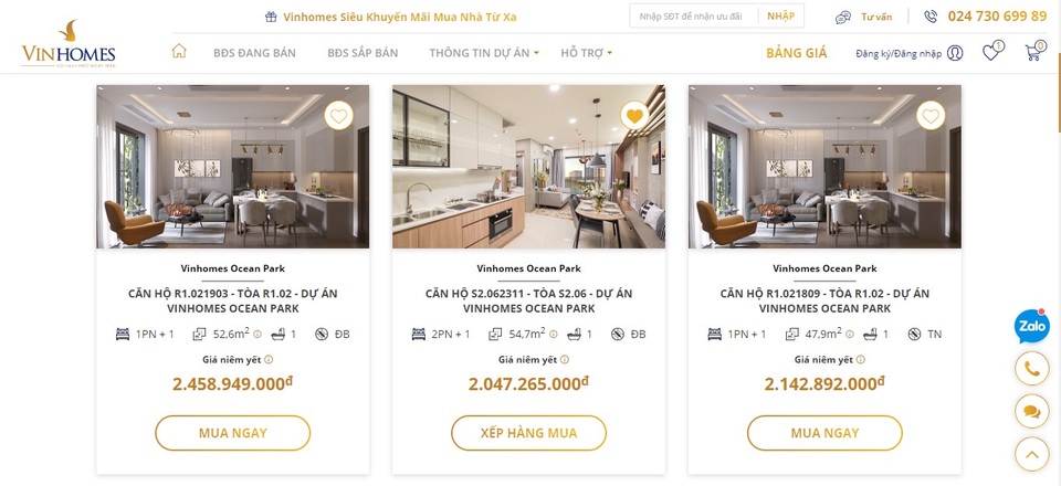 Vinhomes ra mắt Sàn giao dịch bất động sản trực tuyến - 3 Vinhomes ra mắt Sàn giao dịch bất động sản trực tuyến - 3