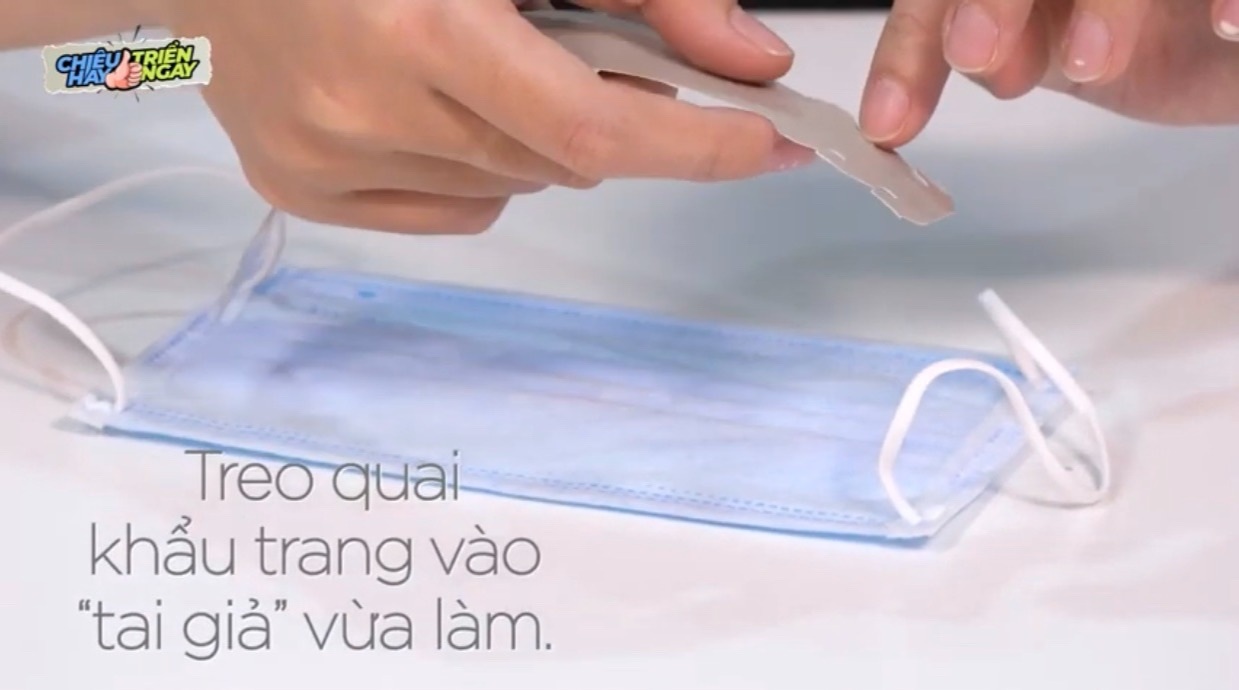 Mẹo hay đeo khẩu trang không đau tai, mờ kính - 6 Mẹo hay đeo khẩu trang không đau tai, mờ kính - 6