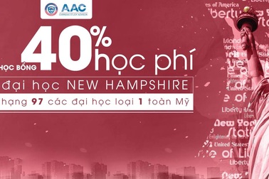 Học bổng 40% học phí đại học New Hampshire – hạng 97 các đại học loại 1 toàn Mỹ