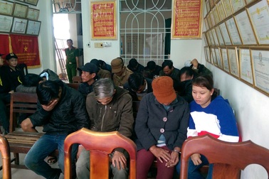 Triệt phá sới bạc “khủng” trên sườn đồi hồ Phú Ninh