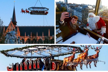 Tiệc Giáng sinh đắt đỏ trên không trung