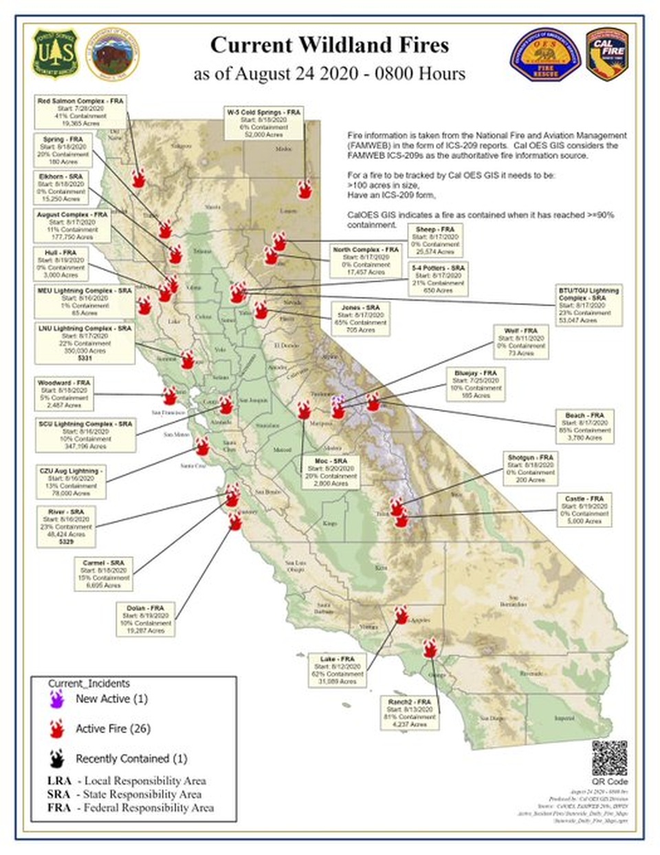 650 đám cháy rừng càn quét bang California, 7 người chết - 1 650 đám cháy rừng càn quét bang California, 7 người chết - 1