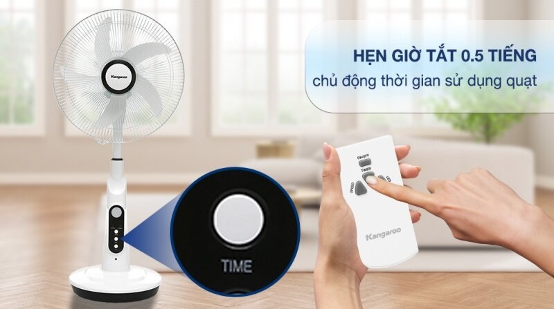 Đánh giá quạt sạc Kangaroo KG738 - Lý tưởng để chống nóng khi mất điện