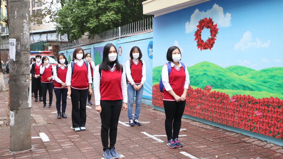 Hà Nội: Diễn tập cho học sinh đi học trực tiếp - 1 Hà Nội: Diễn tập cho học sinh đi học trực tiếp - 1