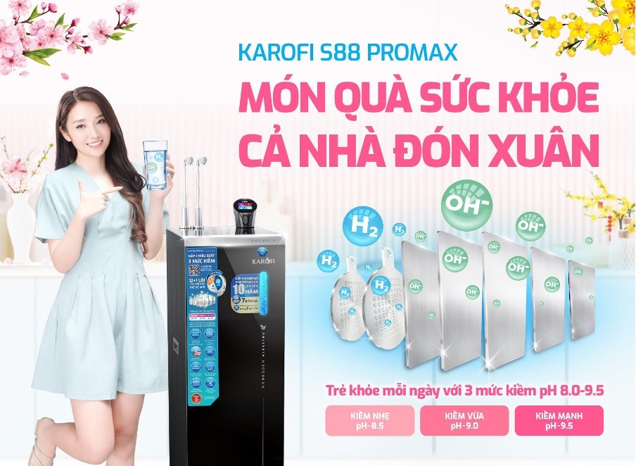 Xu hướng mua máy lọc nước Karofi Hydro-ion kiềm làm quà tặng dịp Tết 2025