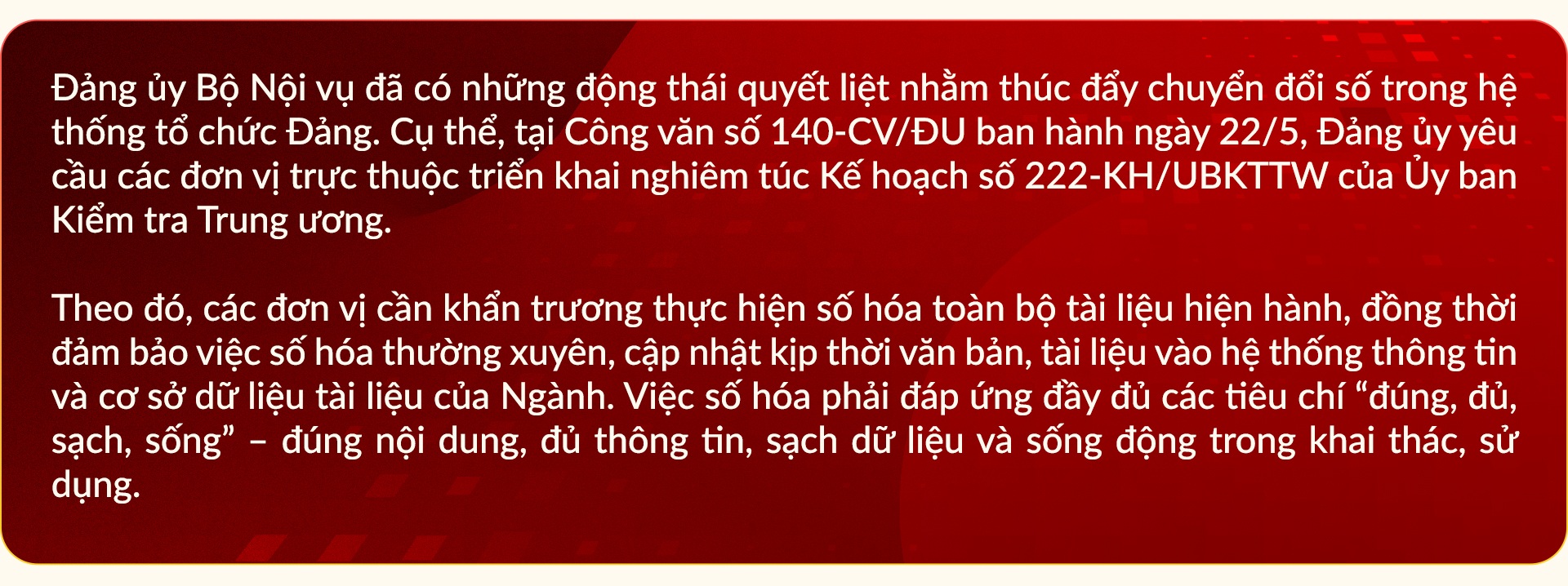 Chuyển đổi số trong cơ quan Đảng: Đổi mới phương thức lãnh đạo trong kỷ nguyên số - 7 Chuyển đổi số trong cơ quan Đảng: Đổi mới phương thức lãnh đạo trong kỷ nguyên số - 7