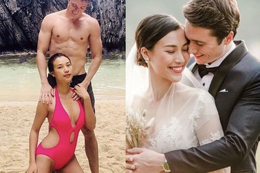 MC Hoàng Oanh bầu bí vẫn diện áo tắm khoe vòng một nóng bỏng