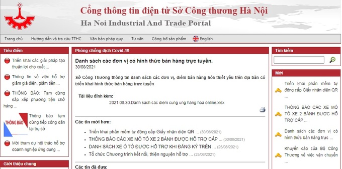 Hà Nội công bố 600 điểm bán hàng thiết yếu trực tuyến - Ảnh 1.