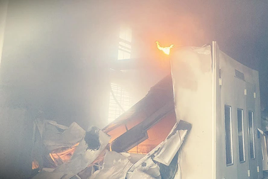 Cháy đại lý ô tô Hyundai ở Bình Thuận