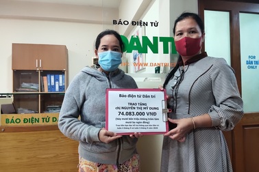 Hơn 74 triệu đồng của bạn đọc giúp đỡ bé gái bị ung thư tuyến giáp